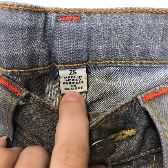 True Religion women’s skinny jean size 25 grey - Picture 7 of 7
